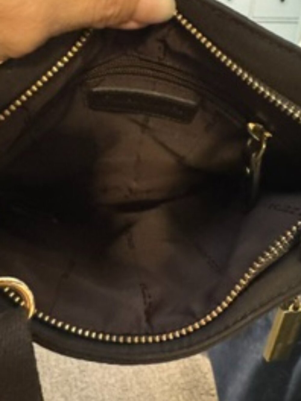 Ralph Lauren Brown Nylon Crossbody Excellent Condition - Picture 3 of 3